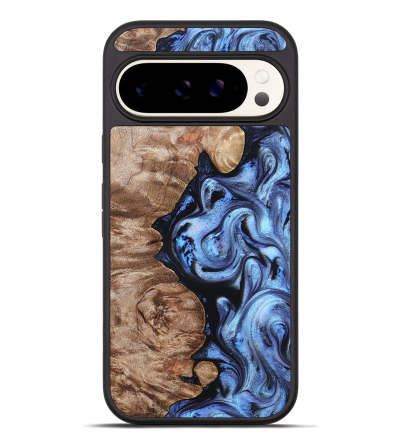 Pixel 9 Pro XL Wood Phone Case - Helen (Blue, 819264)