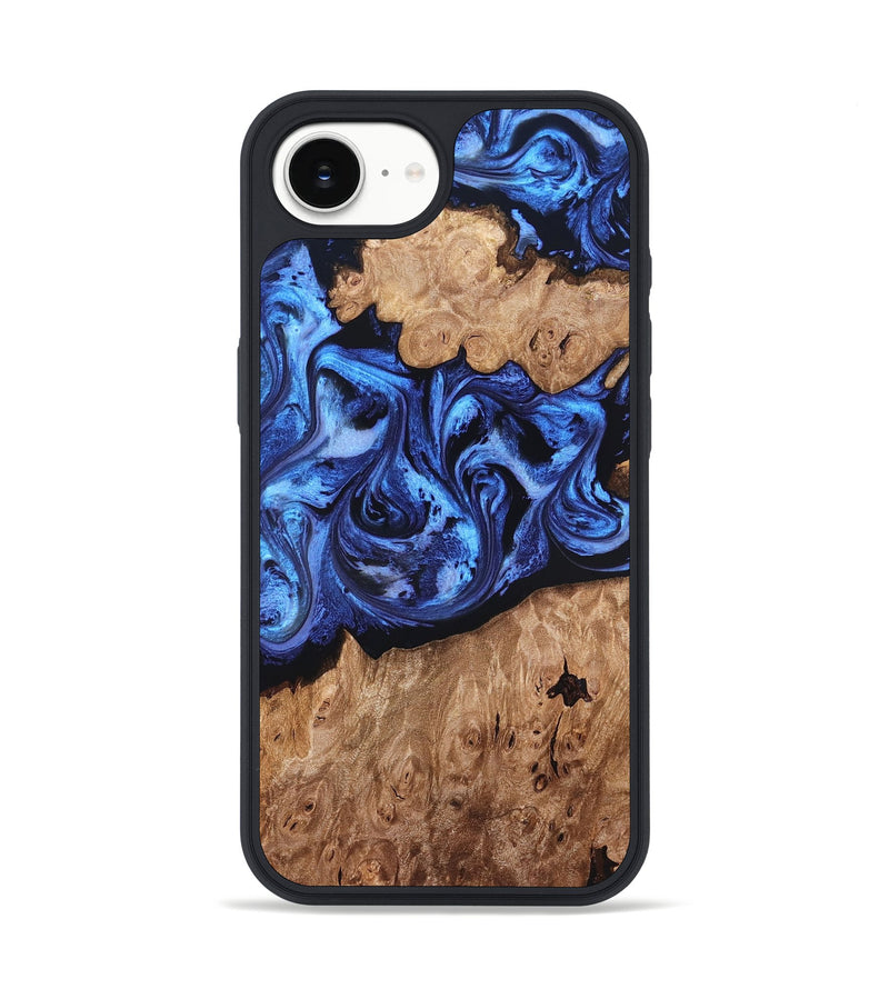 iPhone 17e Wood Phone Case - Ina (Blue, 819265)