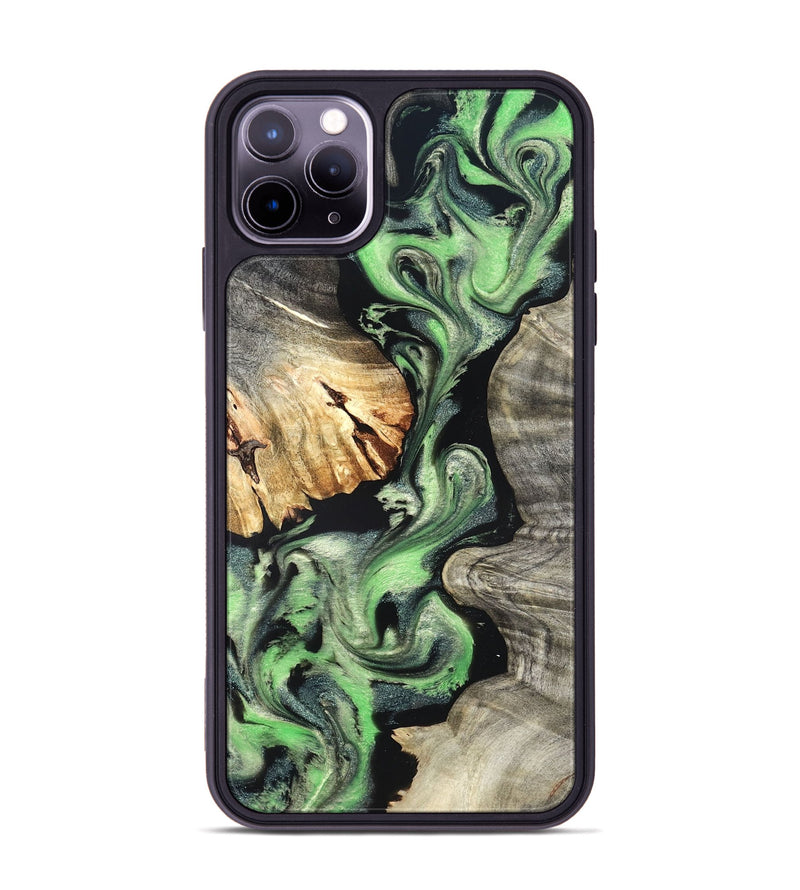 iPhone 11 Pro Max Wood Phone Case - Anakin (Green, 819266)