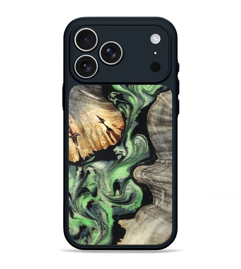 iPhone 17 Pro Max Wood Phone Case - Anakin (Green, 819266)
