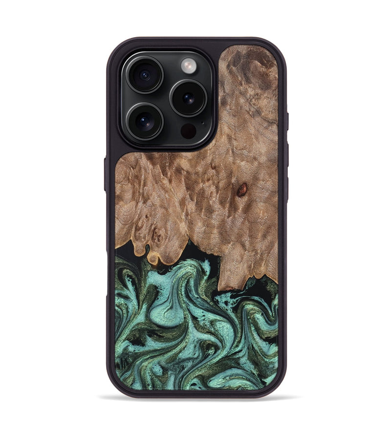 iPhone 16 Pro Wood Phone Case - Murray (Green, 819267)