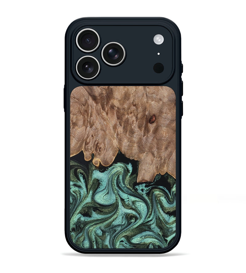 iPhone 17 Pro Max Wood Phone Case - Murray (Green, 819267)