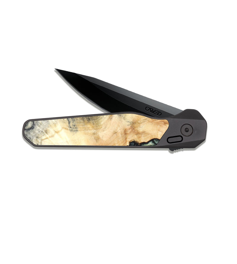 EDC Dark Slate Wood Pocket Knife - Esther (Green, 819268)