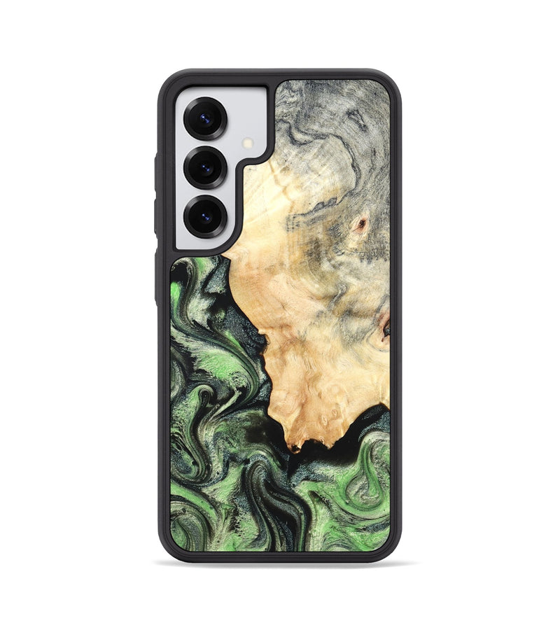 Galaxy S25 Wood Phone Case - Esther (Green, 819268)