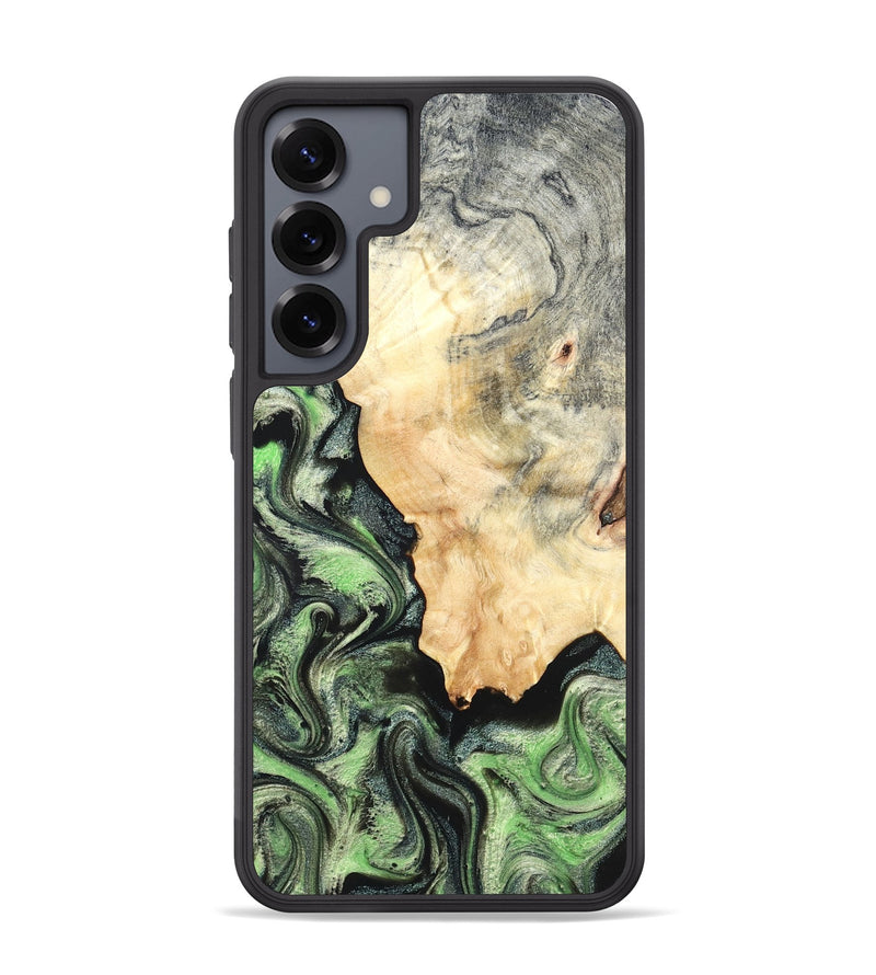 Galaxy S25 Plus Wood Phone Case - Esther (Green, 819268)