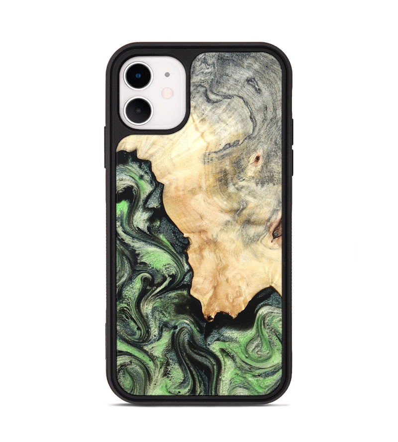 iPhone 11 Wood Phone Case - Esther (Green, 819268)