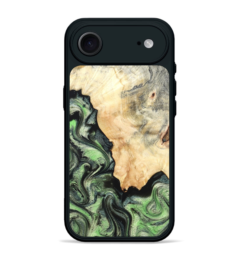 iPhone 17 Air Wood Phone Case - Esther (Green, 819268)