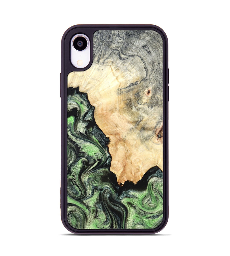 iPhone Xr Wood Phone Case - Esther (Green, 819268)