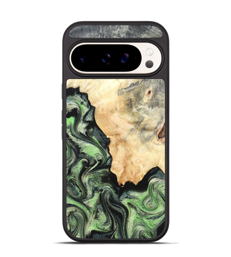 Pixel 9 Wood Phone Case - Esther (Green, 819268)