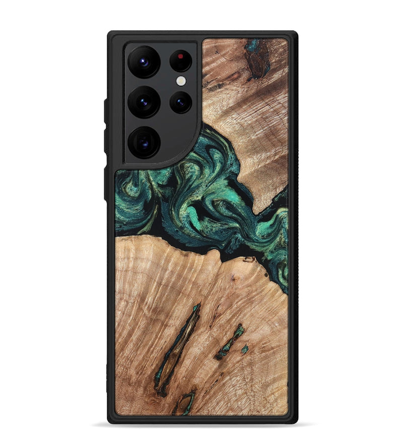 Galaxy S22 Ultra Wood Phone Case - Lizeth (Green, 819269)