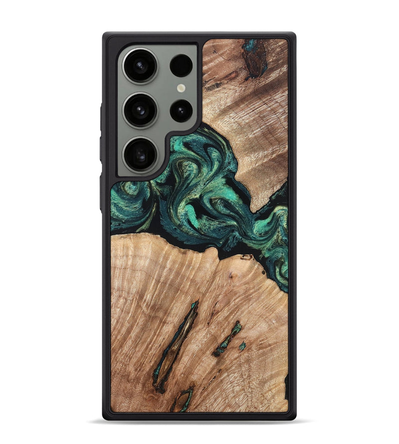 Galaxy S24 Ultra Wood Phone Case - Lizeth (Green, 819269)