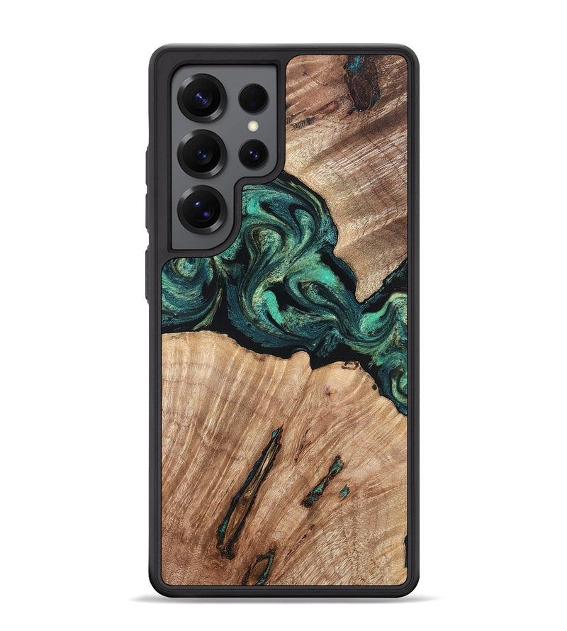 Galaxy S25 Ultra Wood Phone Case - Lizeth (Green, 819269)