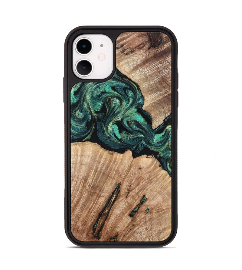 iPhone 11 Wood Phone Case - Lizeth (Green, 819269)
