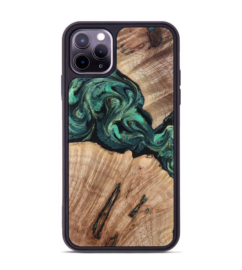 iPhone 11 Pro Max Wood Phone Case - Lizeth (Green, 819269)