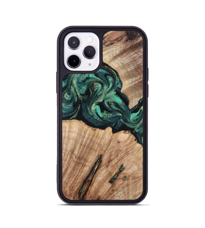 iPhone 11 Pro Wood Phone Case - Lizeth (Green, 819269)