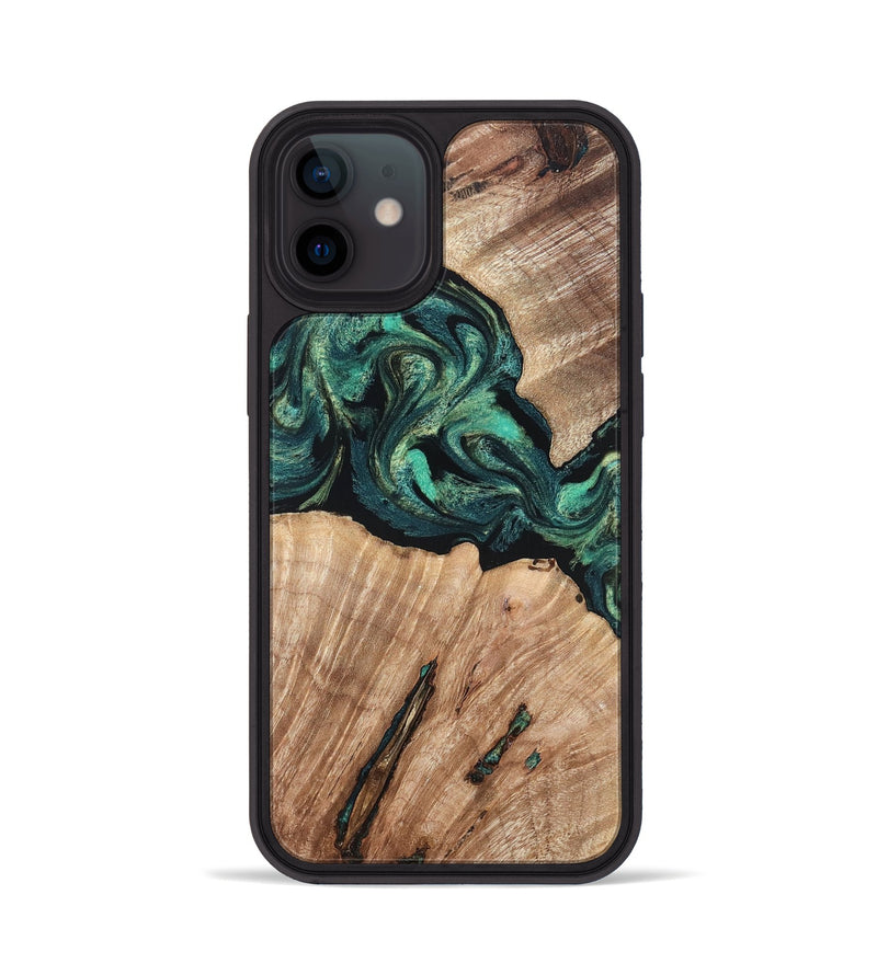 iPhone 12 Wood Phone Case - Lizeth (Green, 819269)