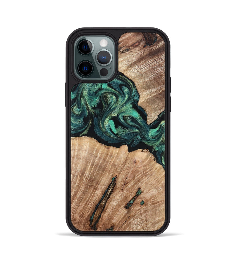 iPhone 12 Pro Wood Phone Case - Lizeth (Green, 819269)