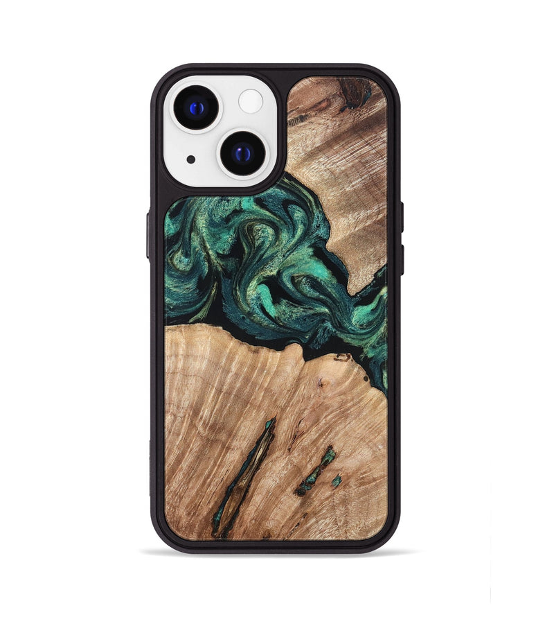 iPhone 13 Wood Phone Case - Lizeth (Green, 819269)