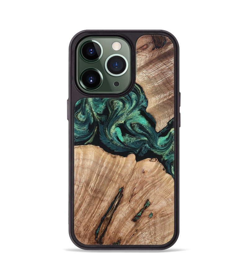 iPhone 13 Pro Wood Phone Case - Lizeth (Green, 819269)
