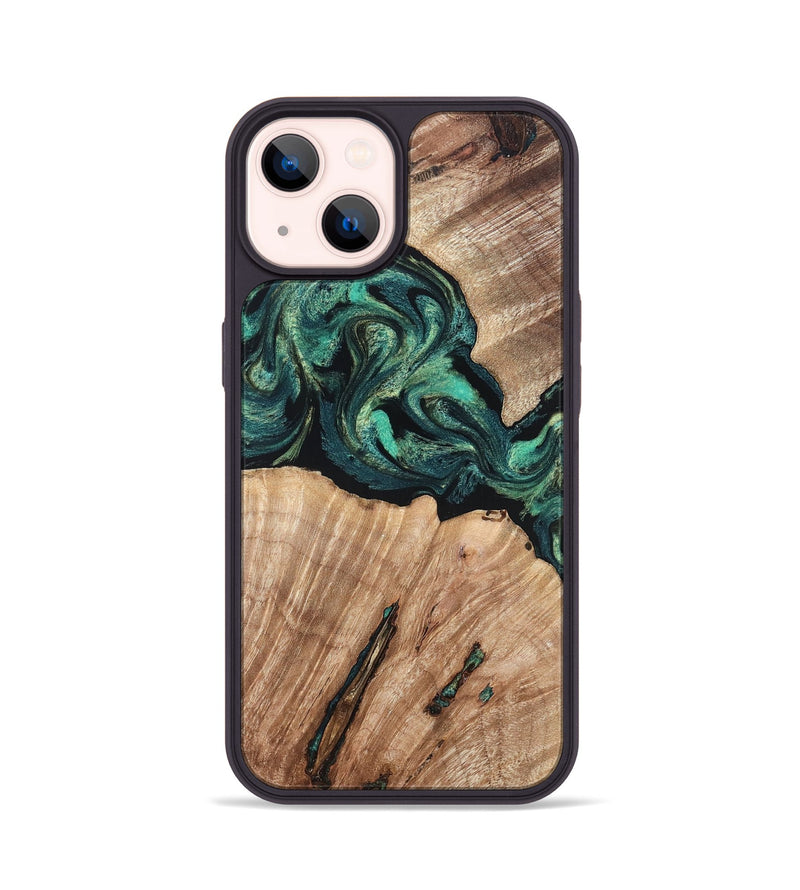 iPhone 14 Wood Phone Case - Lizeth (Green, 819269)