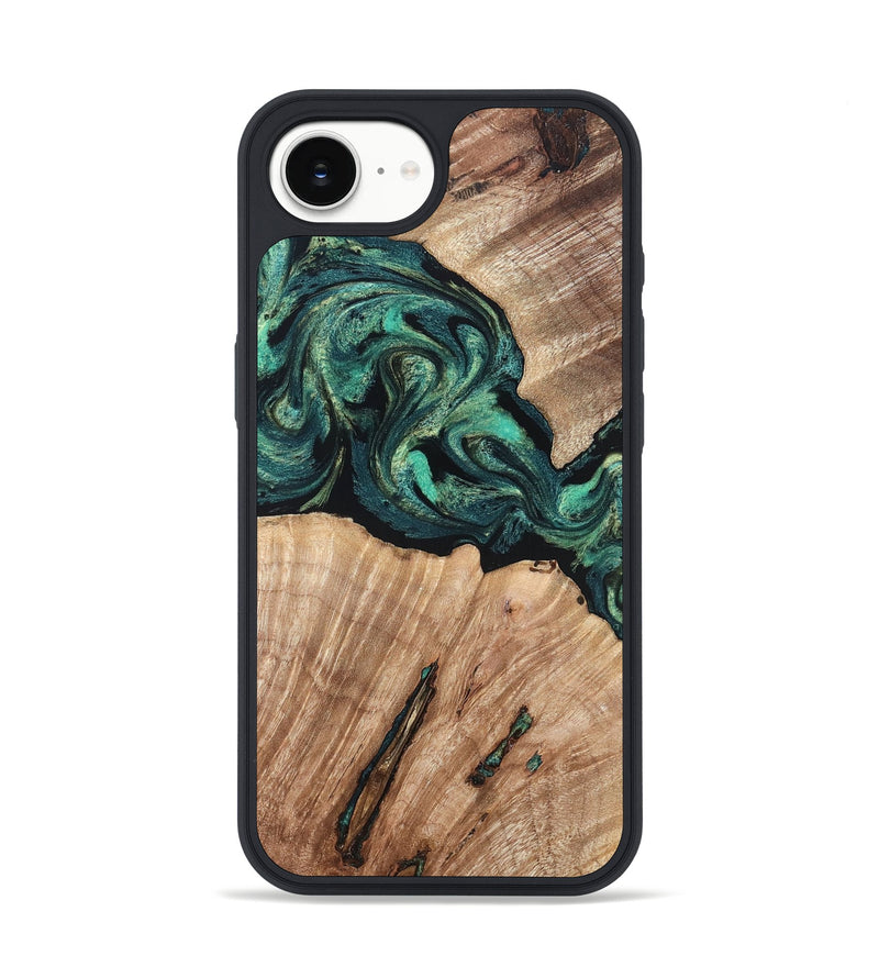 iPhone 16e Wood Phone Case - Lizeth (Green, 819269)