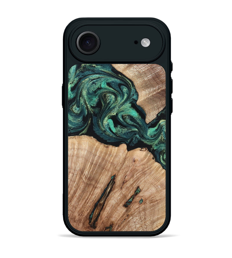 iPhone 17 Air Wood Phone Case - Lizeth (Green, 819269)