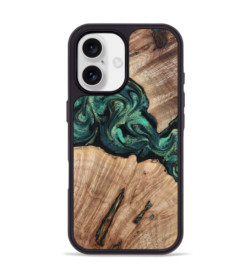 iPhone 17 Wood Phone Case - Lizeth (Green, 819269)