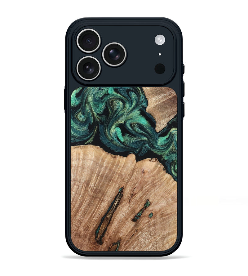 iPhone 17 Pro Max Wood Phone Case - Lizeth (Green, 819269)