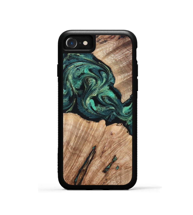 iPhone SE Wood Phone Case - Lizeth (Green, 819269)