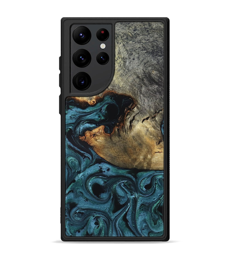Galaxy S22 Ultra Wood Phone Case - Pauline (Green, 819270)