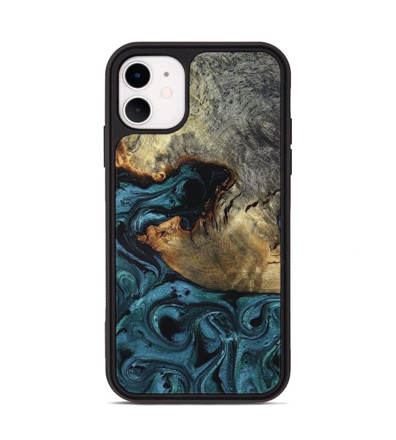 iPhone 11 Wood Phone Case - Pauline (Green, 819270)