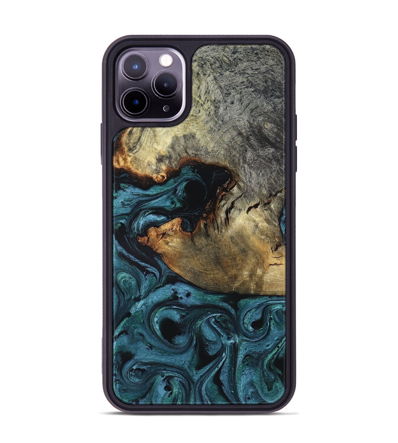 iPhone 11 Pro Max Wood Phone Case - Pauline (Green, 819270)