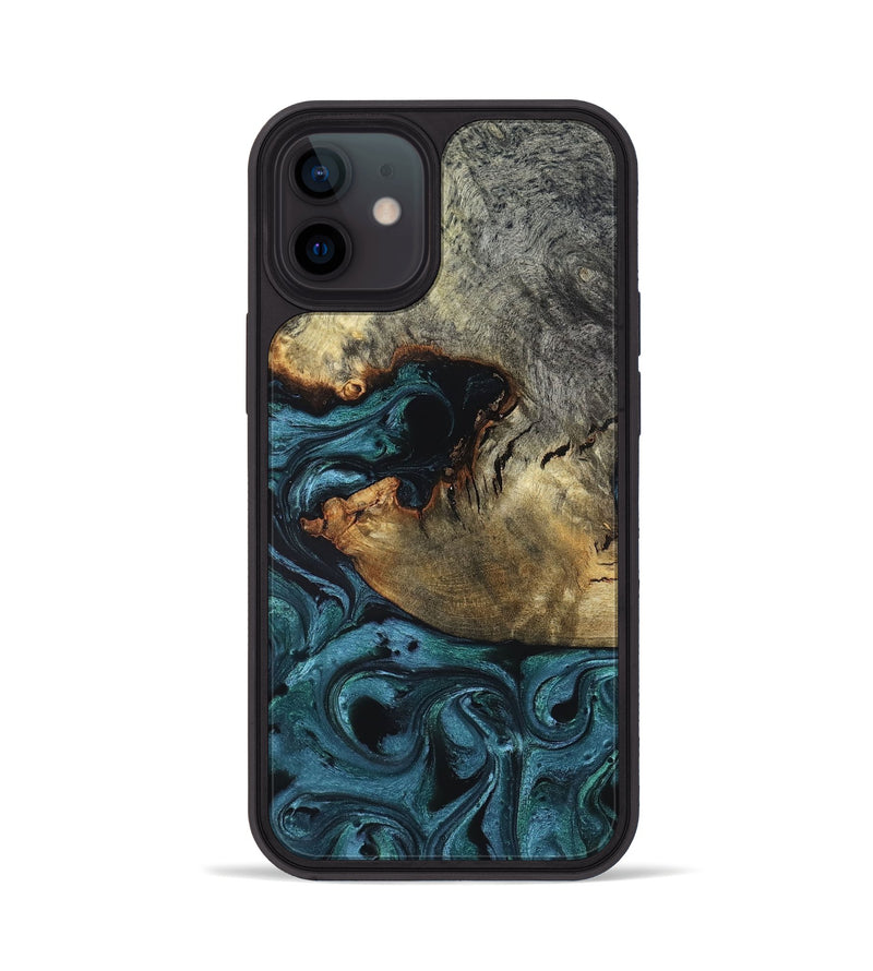 iPhone 12 Wood Phone Case - Pauline (Green, 819270)