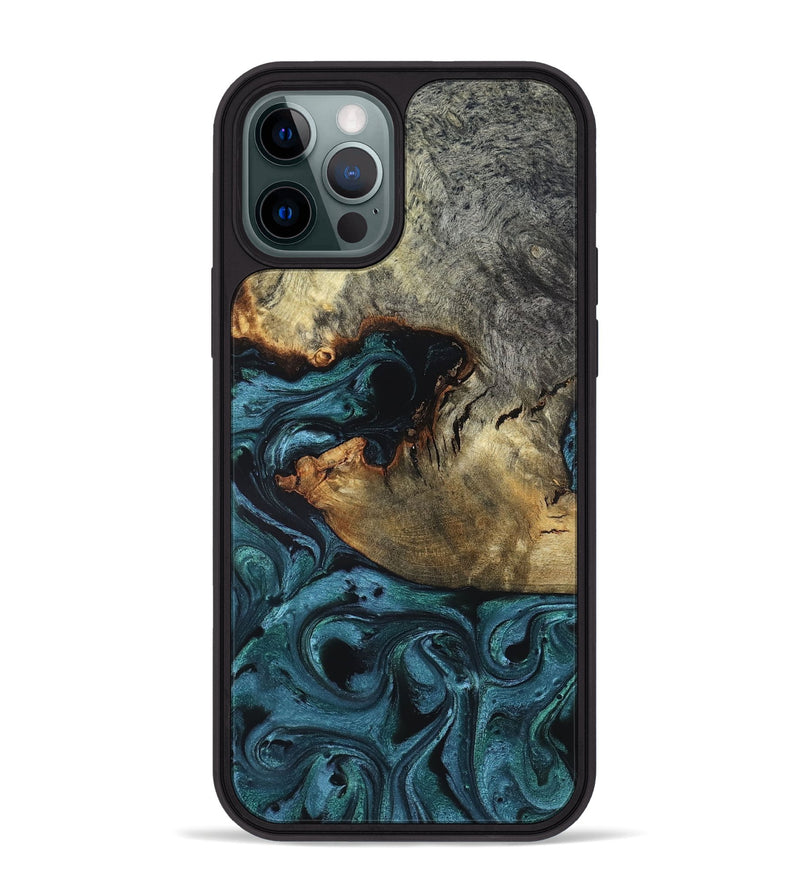 iPhone 12 Pro Max Wood Phone Case - Pauline (Green, 819270)