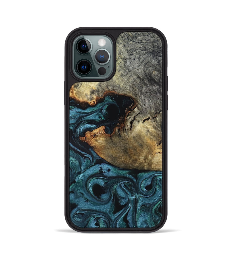 iPhone 12 Pro Wood Phone Case - Pauline (Green, 819270)