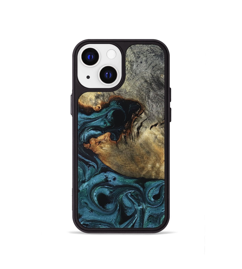 iPhone 13 mini Wood Phone Case - Pauline (Green, 819270)