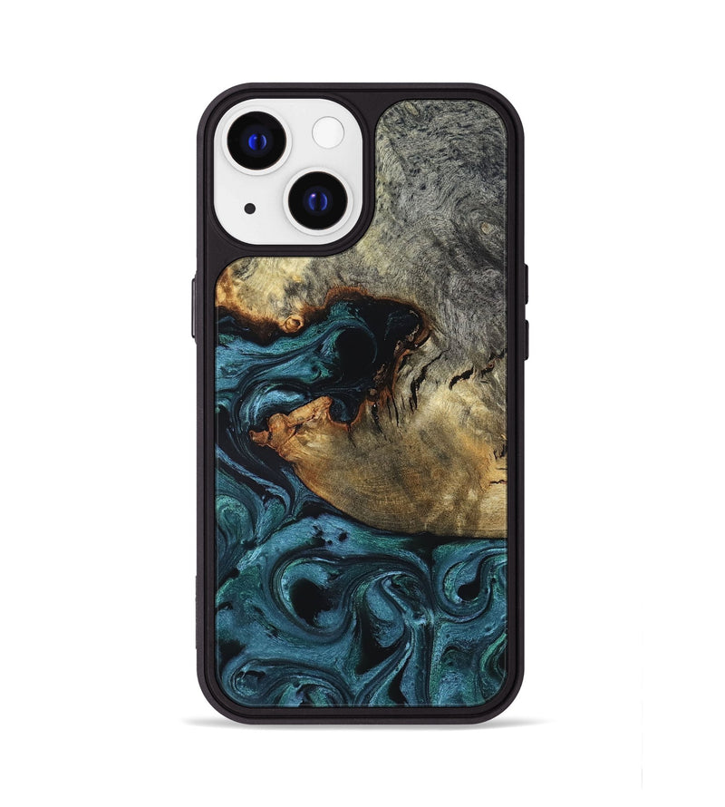 iPhone 13 Wood Phone Case - Pauline (Green, 819270)