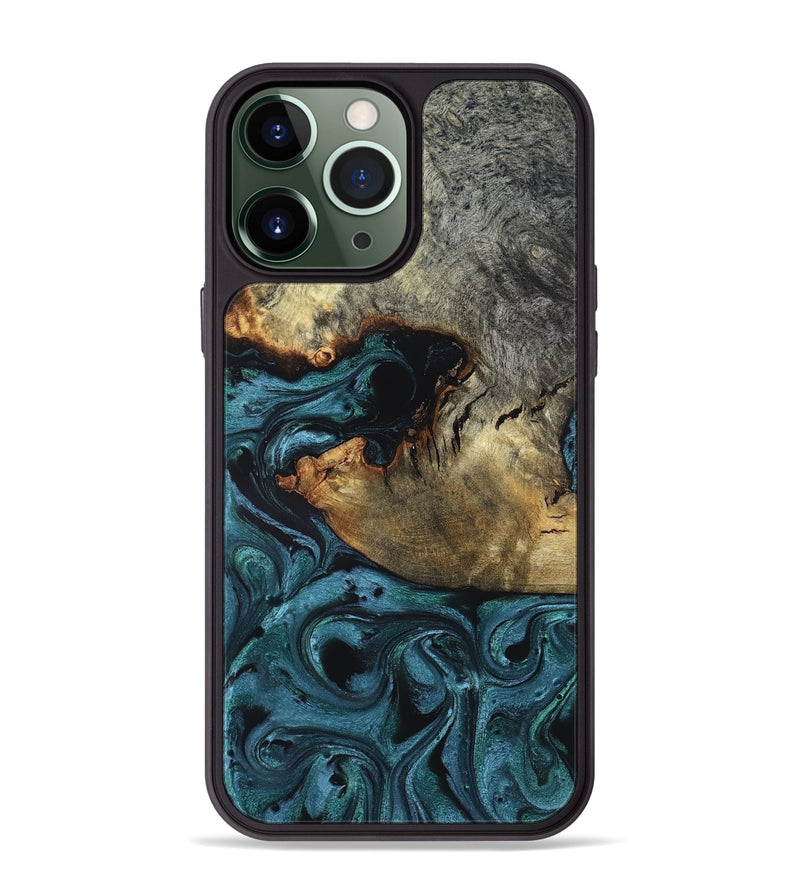 iPhone 13 Pro Max Wood Phone Case - Pauline (Green, 819270)