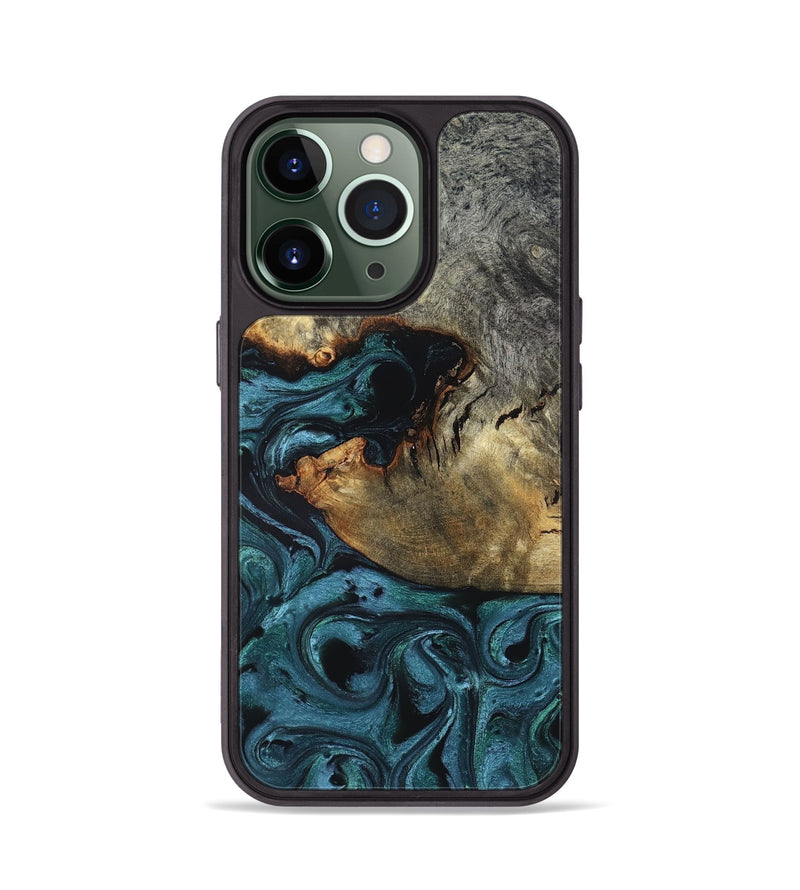 iPhone 13 Pro Wood Phone Case - Pauline (Green, 819270)