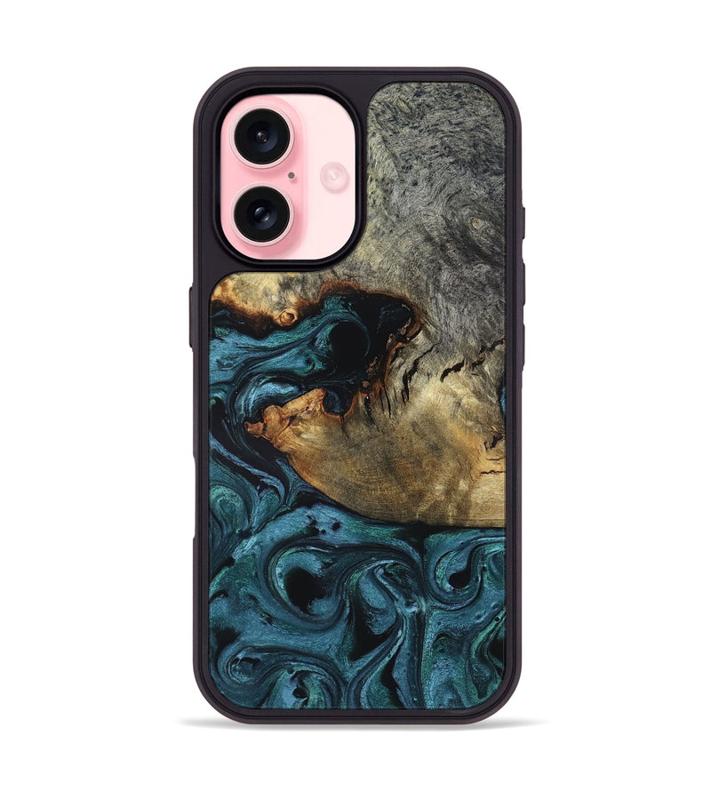iPhone 16 Wood Phone Case - Pauline (Green, 819270)
