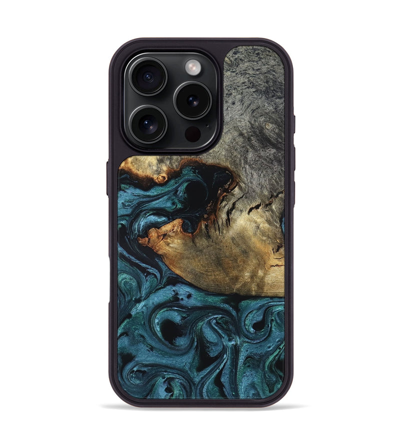 iPhone 16 Pro Wood Phone Case - Pauline (Green, 819270)