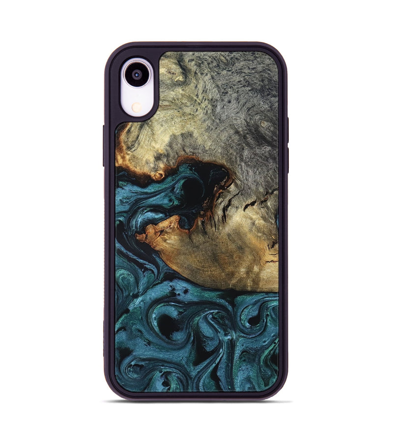iPhone Xr Wood Phone Case - Pauline (Green, 819270)