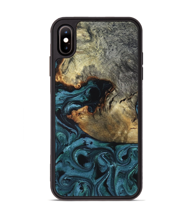 iPhone Xs Max Wood Phone Case - Pauline (Green, 819270)