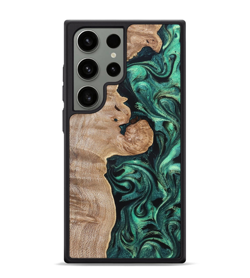 Galaxy S24 Ultra Wood Phone Case - Kaleb (Green, 819271)