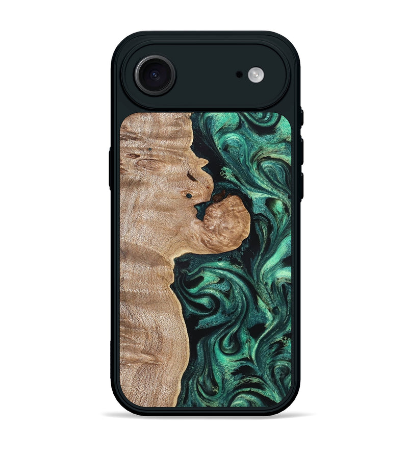 iPhone 17 Air Wood Phone Case - Kaleb (Green, 819271)
