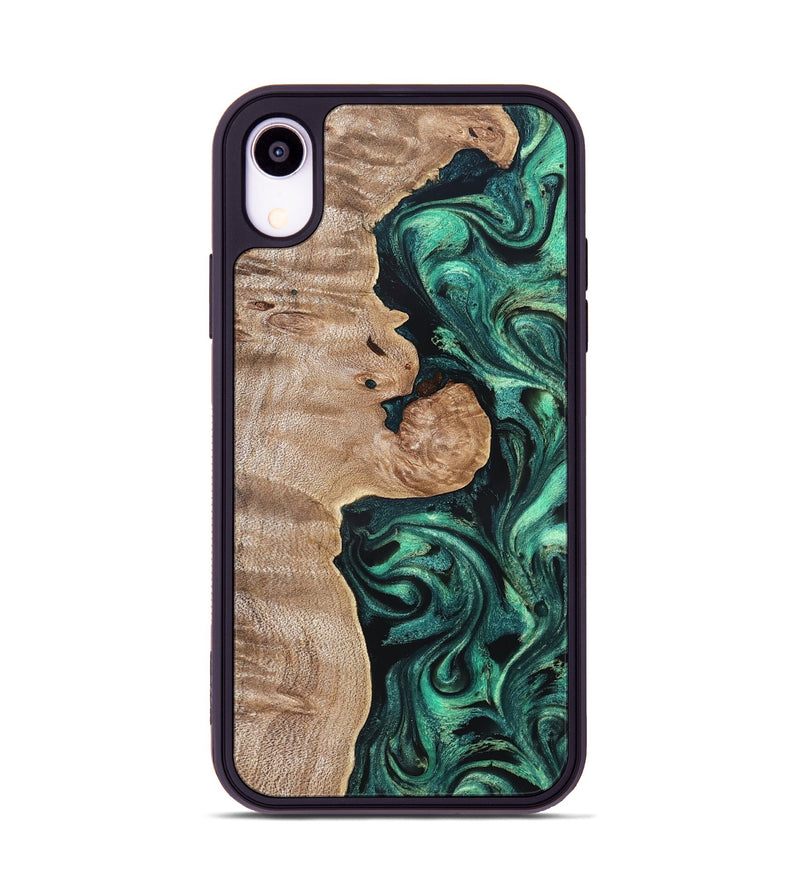 iPhone Xr Wood Phone Case - Kaleb (Green, 819271)