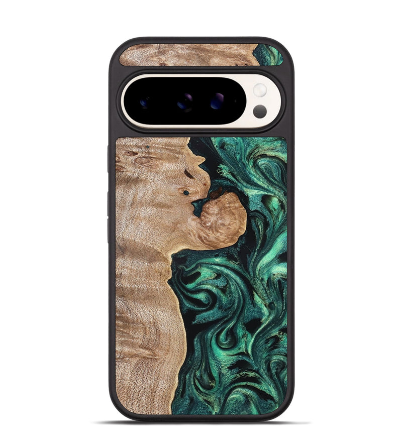 Pixel 9 Pro Wood Phone Case - Kaleb (Green, 819271)