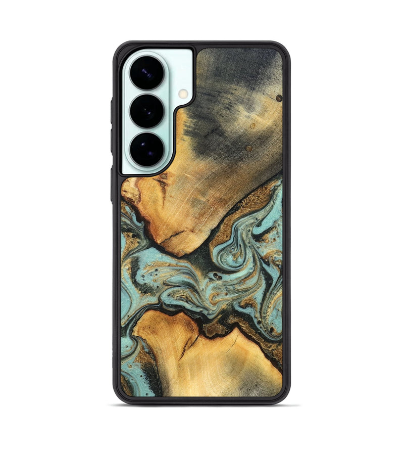 Galaxy S26 Plus Wood Phone Case - Rollin (Teal & Gold, 819272)