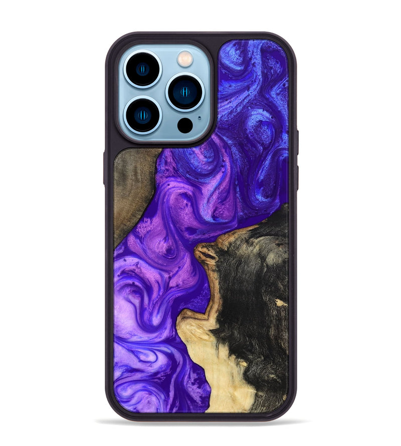 iPhone 14 Pro Max Wood Phone Case - Gerard (Purple, 819274)