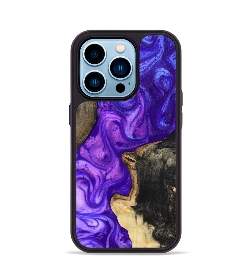 iPhone 14 Pro Wood Phone Case - Gerard (Purple, 819274)